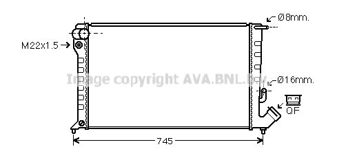 AVA QUALITY COOLING radiatorius, variklio aušinimas CN2169